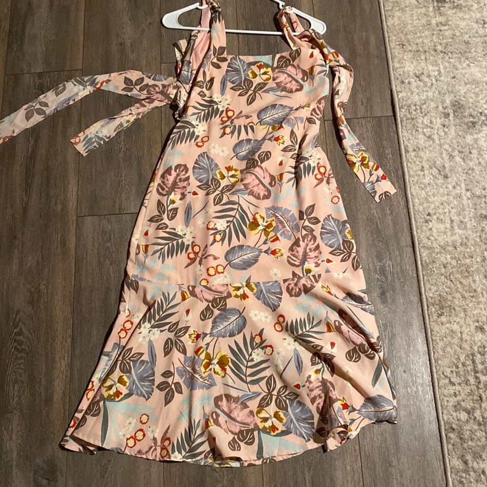Floral knee length dress
